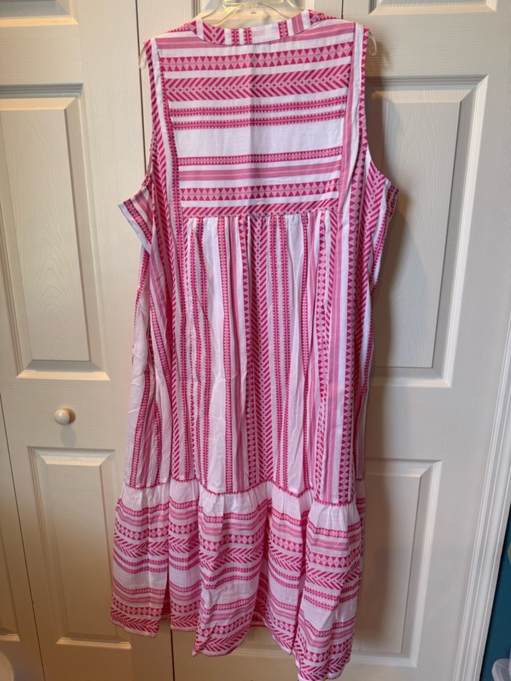 # crown & ivy 3X Pink Striped Print Sleeveless Maxi - Picture 5 of 6